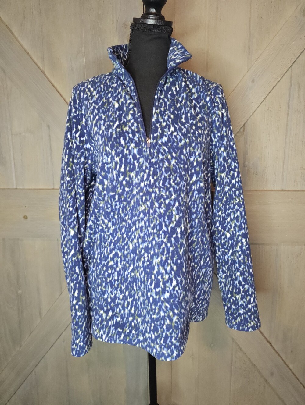 Lands End Quarter Zip Sweater sz Medium